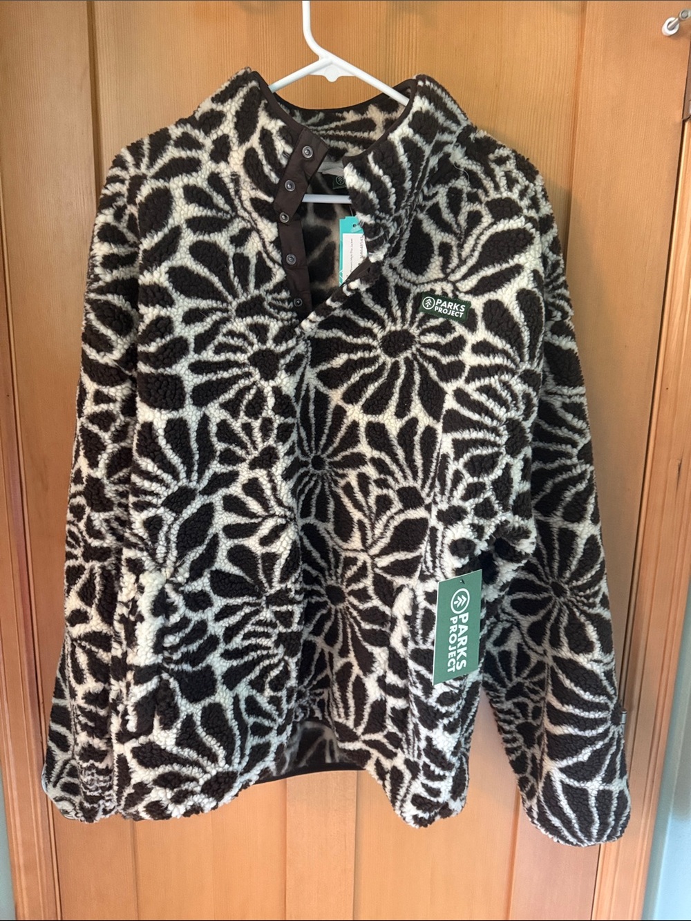 Parks Project high desert wildflowers high pile fleece jacket